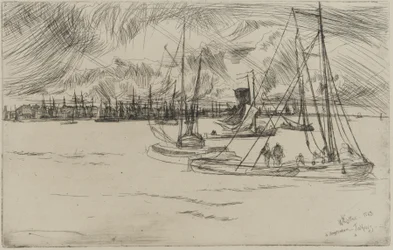 Amsterdam vom Tolhuis, 1863